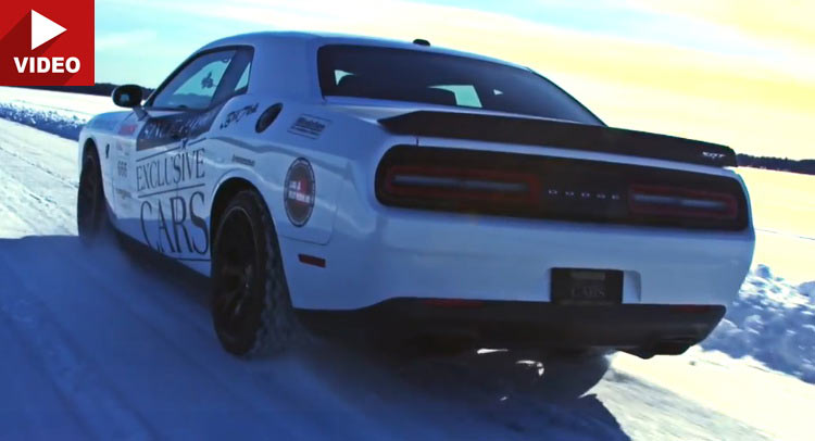  Dodge Challenger Hellcat Nails Personal-Best Ice Speed Record