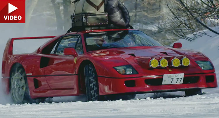  Who Knew The Ferrari F40 Could Be So Fun In The Snow?