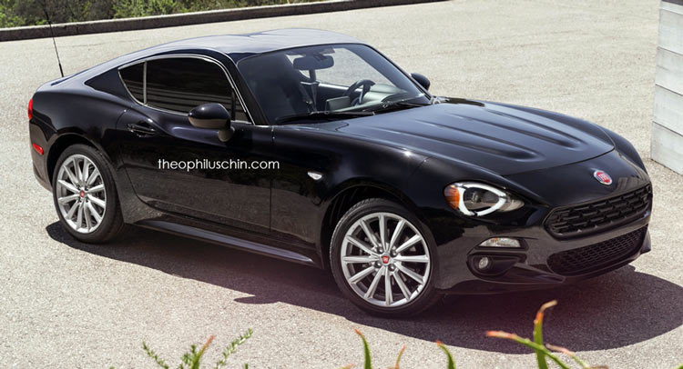  2018 Fiat 124 Coupe Render Revives Classic Nameplate