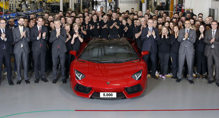 Lamborghini Reaches Aventador Milestone With Production Of 5,000th