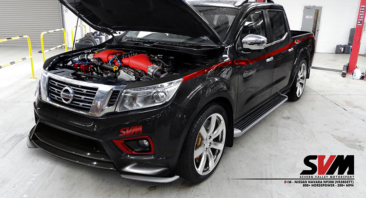  Check Out This Nissan Navara With A GT-R Engine Under Its Hood