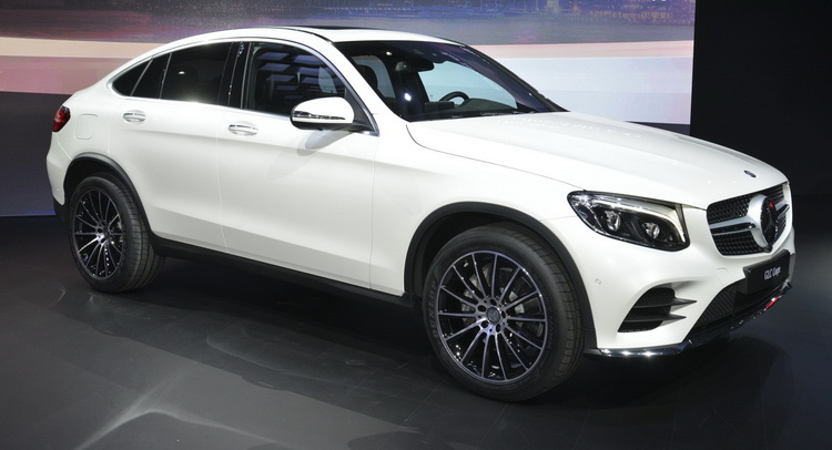  New Mercedes GLC Coupe Detailed Under NY’s Lights