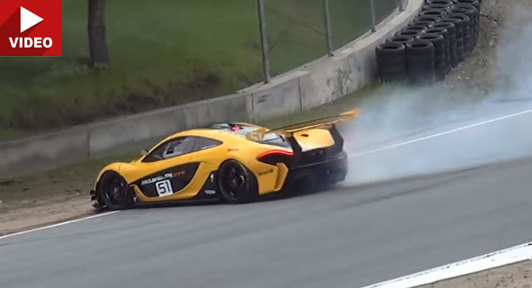  Watch McLaren ‘s Own P1 GTR Barely Escaping Corkscrew In One Piece