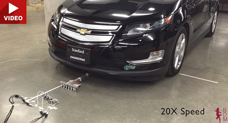 Watch Six 17g Tiny Robots Pull A Chevy Volt