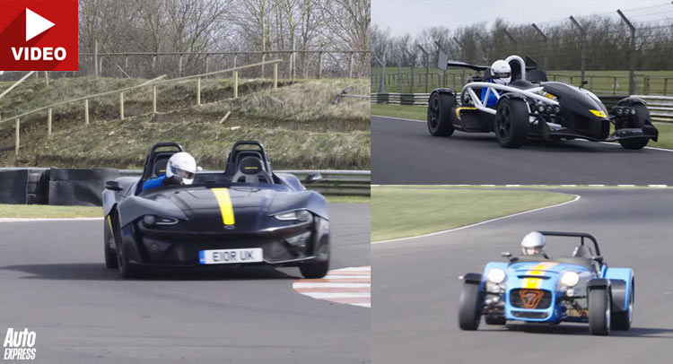 Zenos E10R Faces Caterham 620R & Ariel Atom 3.5R On Track