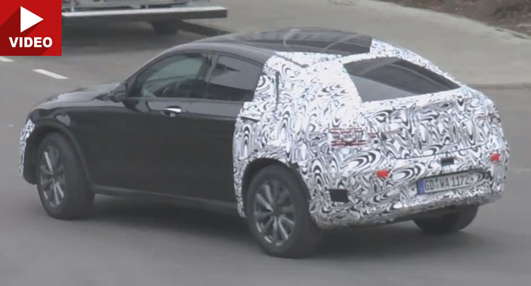  Mercedes-Benz GLC Coupe Prototype Makes Another Round For The Cams