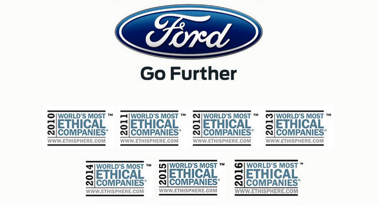  Ford Stays On As World’s Most Ethical Car Company
