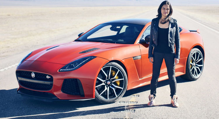  Michelle Rodriguez Takes Jaguar F-Type SVR To 201 MPH [w/Video]
