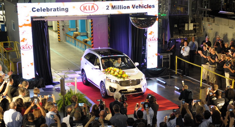 Kia Celebrates 2 Million Cars Built In The U.S.