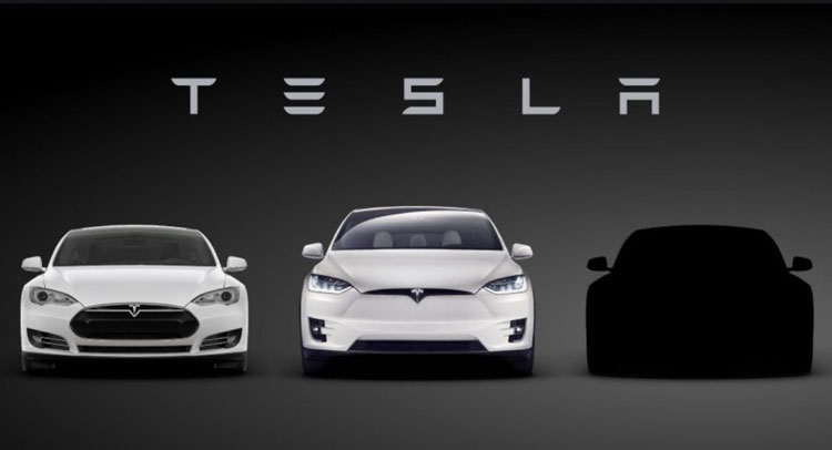  Let The Teasing Game Begin – Tesla Model 3 Shows Its Silhouette