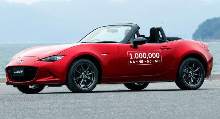  Mazda Rolls Out 1 Millionth MX-5 Roadster