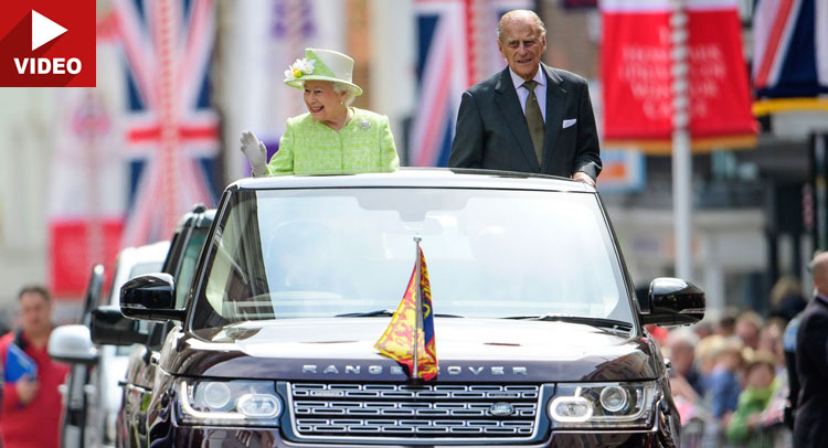  Range Rover Convertible At Her Majesty’s Birthday Service [w/Video]