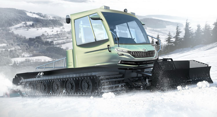  The Snowman PHEV Snow Cleaner Is Skoda’s Prank