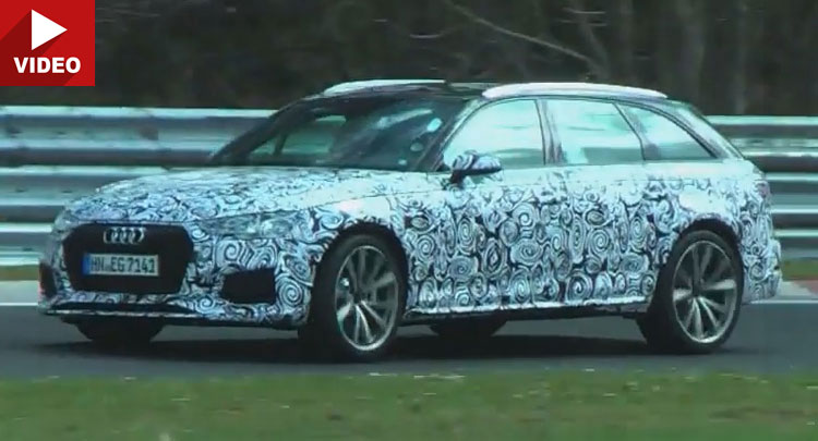 This Is What Audi’s New RS4 Avant Turbo V6 Sounds Like On The ‘Ring