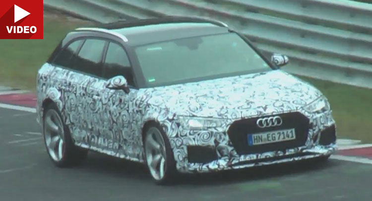  2017 Audi RS4 Avant Goes For A Few Fast Laps On The Nurburgring