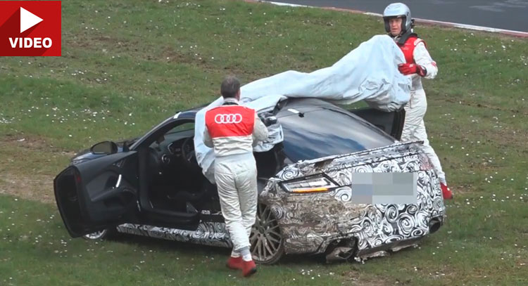  Audi Crashed A 2017 TT RS Prototype On The “Ring