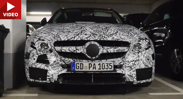  2017 Mercedes-AMG E63 Estate Tries To Hide In A Garage