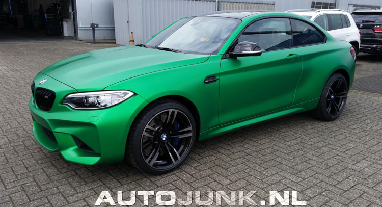 Let The Wraps Begin: BMW M2 Puts On A Little Hulk Outfit