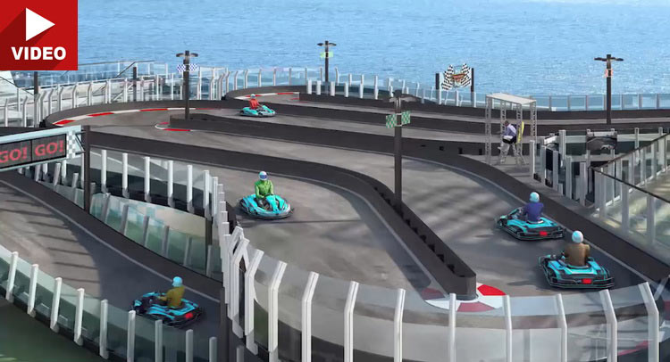  ‘Norwegian Joy’ Cruise Ship Will Feature Two-Level Kart Track