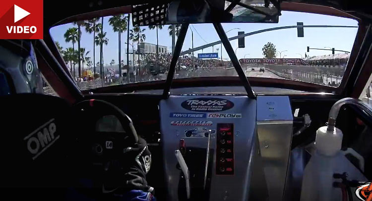  Super Truck Goes Flying Into Fence During Long Beach Race