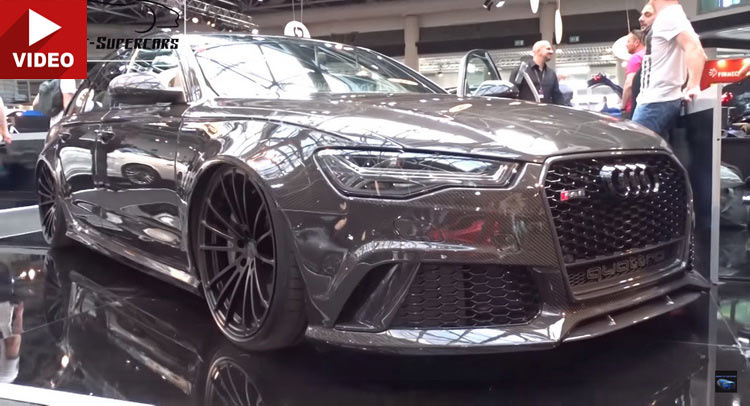  This Slammed Audi RS6 Wears A Full Carbon Bodywork