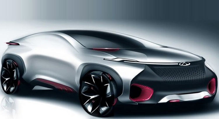  Chery Shows Electric Crossover Coupe Concept For Beijing Show
