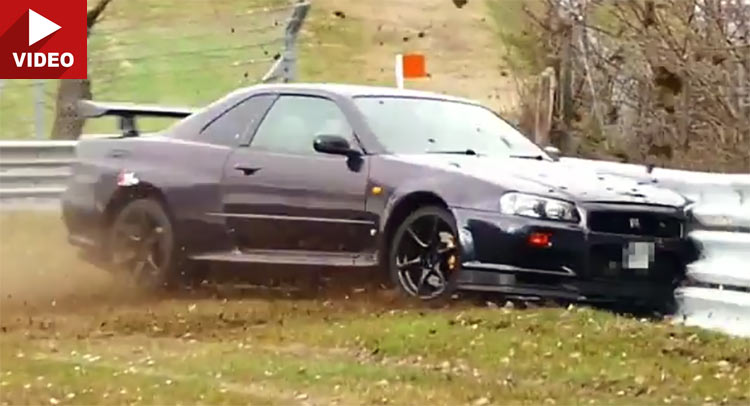  Nissan Skyline GT-R R34 Bites The Dust On The ‘Ring