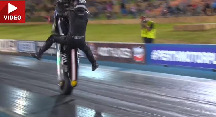 Drag Bike Takes Off On Full Boost…Literally