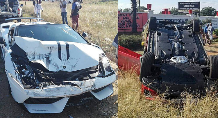 A Lamborghini Gallardo Crashed Into A Mazda CX-5 In South Africa