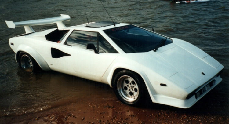 The World’s Only Amphibious Lamborghini Countach Clone For Sale