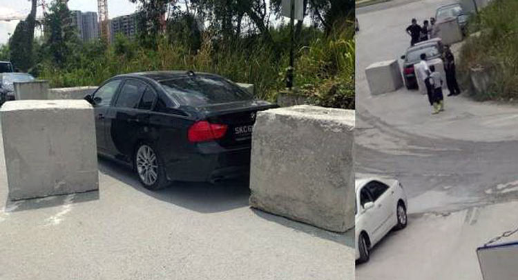 Singapore Workers Teach BMW Driver A Lesson For Parking Illegally