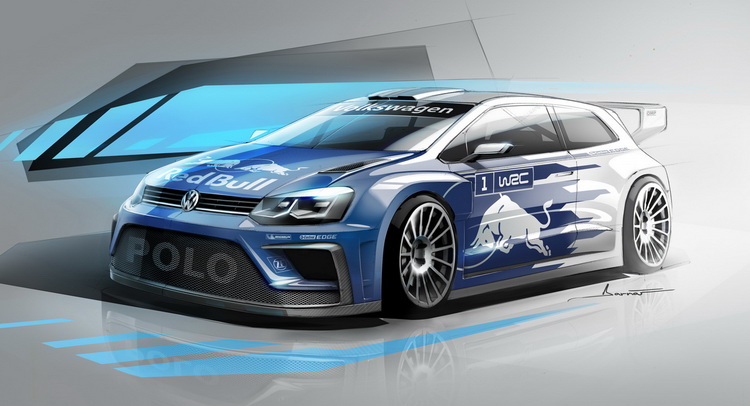  VW Teases More Powerful 2017 Polo R WRC With A Sketch