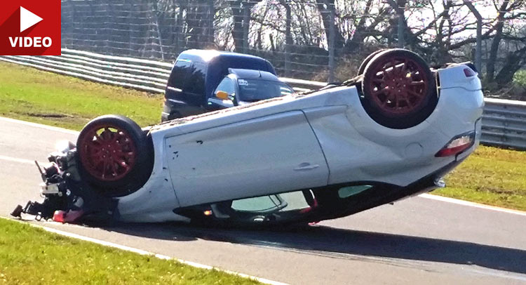 Renault Megane RS Goes Belly Up At The ‘Ring