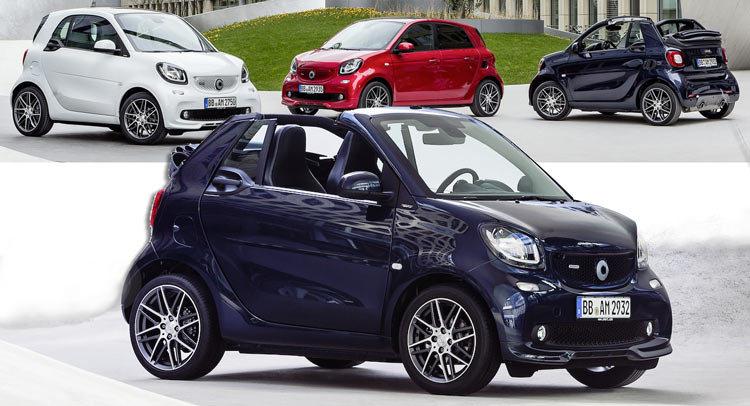  These Are Smart’s New 2017 Brabus ForTwo & ForFour