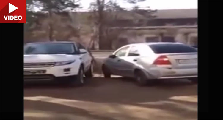 Drunken Russian Woman Rammed Into 17 Cars, All While Talking On Her Phone!
