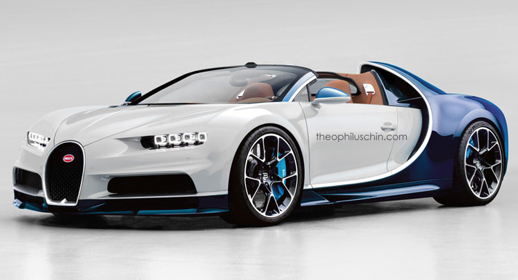  Bugatti Chiron Goes Topless In Rendered Grand Sport Guise