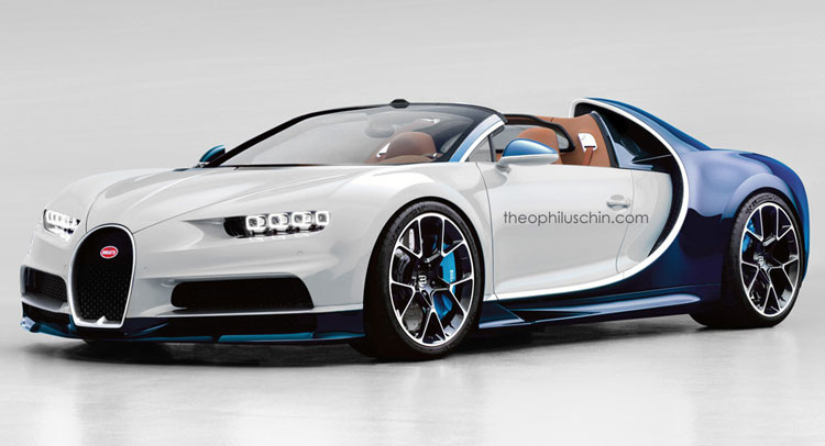 Bugatti Chiron Goes Topless In Rendered Grand Sport Guise