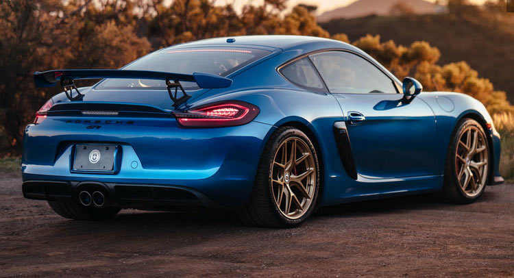  Porsche Cayman GT4 Tries On A New Pair Of Shoes