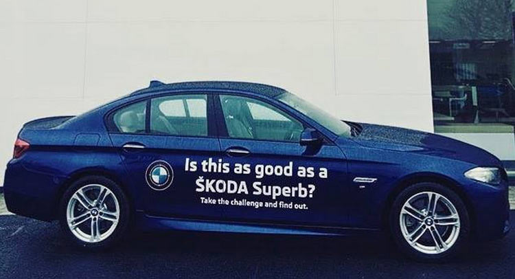  Cocky Irish Skoda Dealership Thinks All-New Superb Is Better Than BMW 5-Series