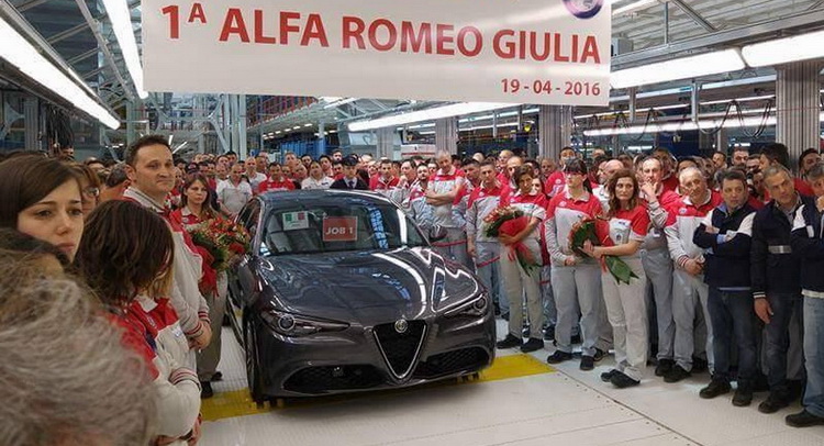  First Alfa Romeo Giulia Rolls Off The Production Line