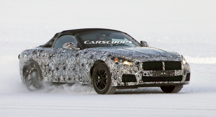  New BMW Z4 / Z5 Spotted Playing On A Frozen Lake