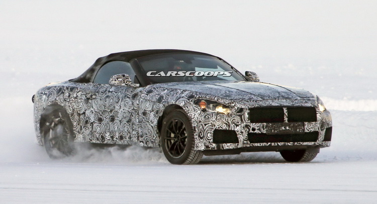 New BMW Z4 / Z5 Spotted Playing On A Frozen Lake