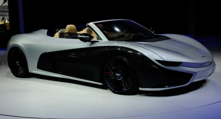 Qiantu K50 EV Supercar Drops Top In Beijing