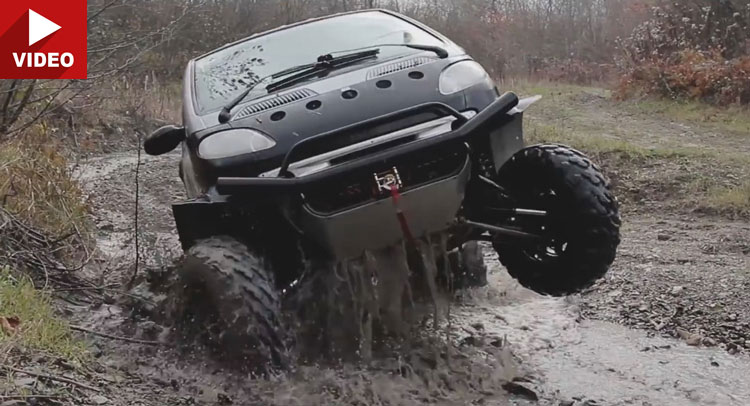 Ukrainian Man Turns Smart ForTwo Into A Ferocious Off-Roader