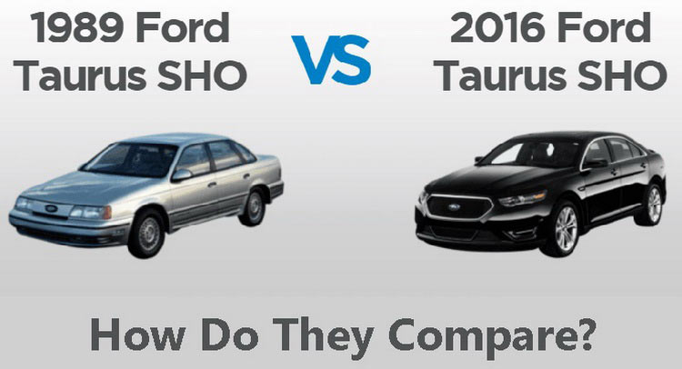Ford Taurus SHO: 1989 vs 2016 Comparison Chart