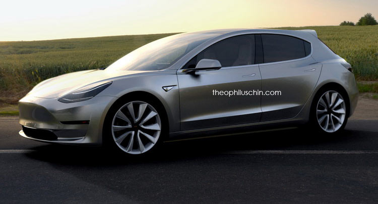  Tesla Model 3 Rendered As A Hatchback, Thoughts?