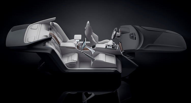  Volvo Demonstrates S90 Lounge Console Interior Concept [w/Video]
