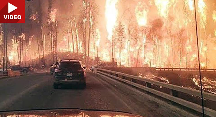  Dashcam Footage From Fort McMurray Fires Look Like A Scene From Hell