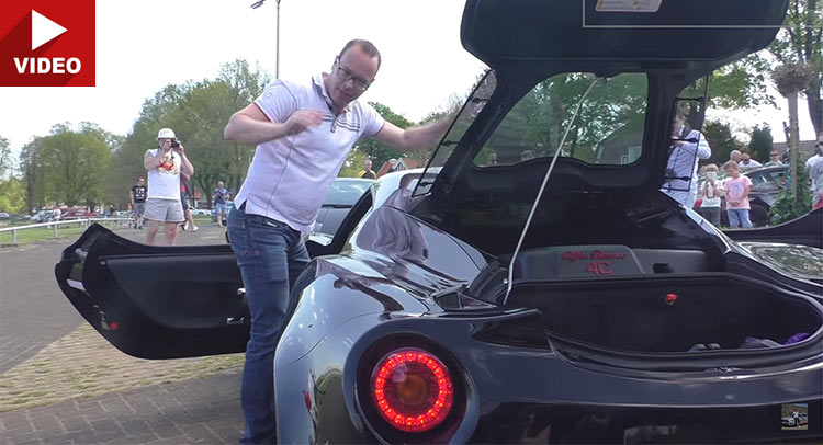  Watch This Guy Use His Alfa Romeo 4C As A Drum