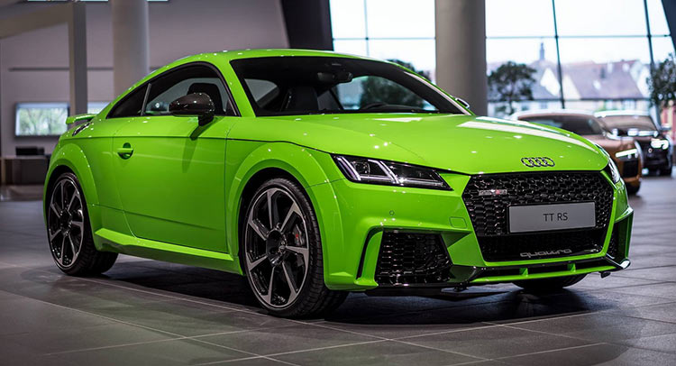  Lime Green Audi TT RS Looks Much Better Than Expected
